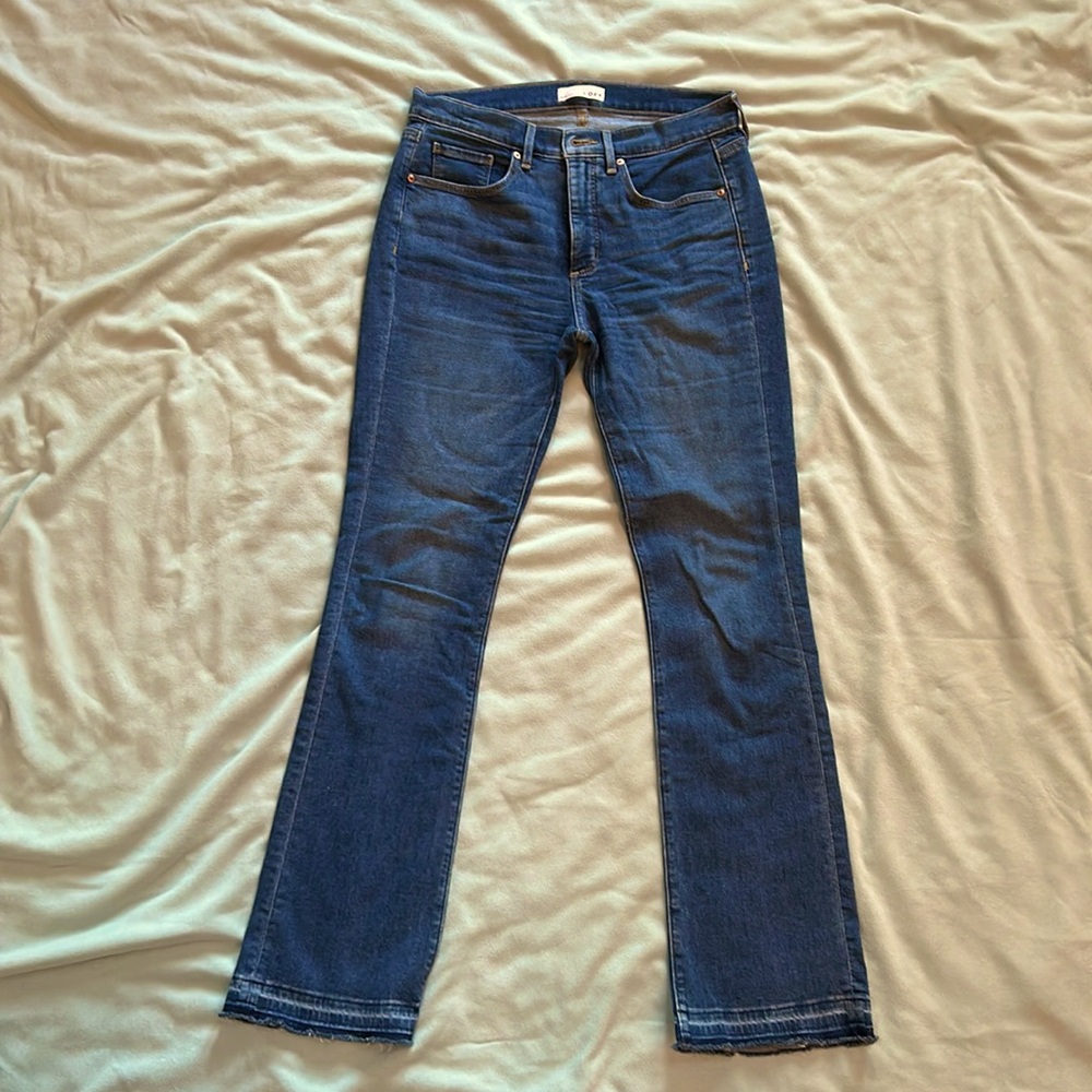 LOFT mid rise bootcut size 28